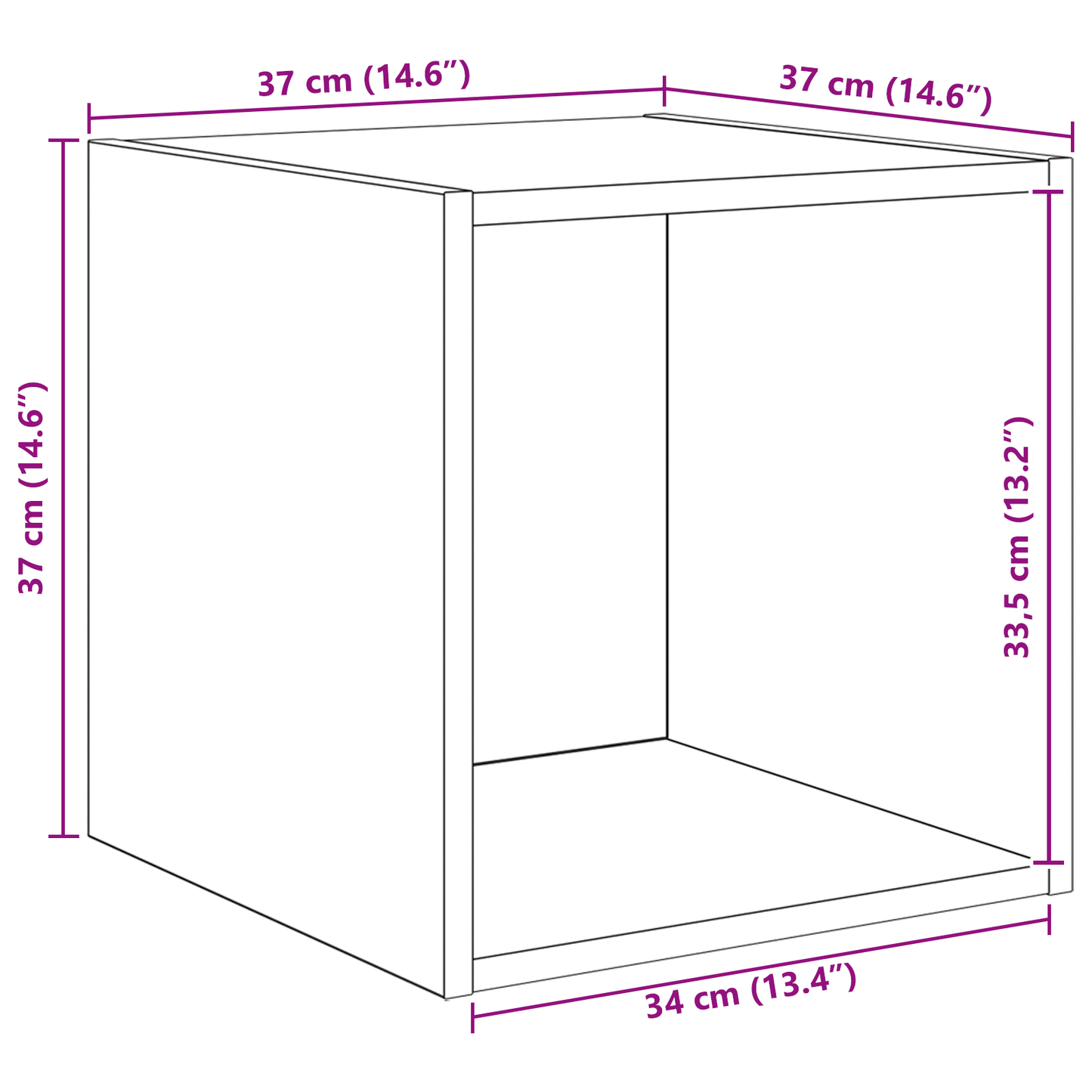 TV Cabinet Set Wall-mounted 4 pcs Old wood 37 x 37 x 142.5 cm