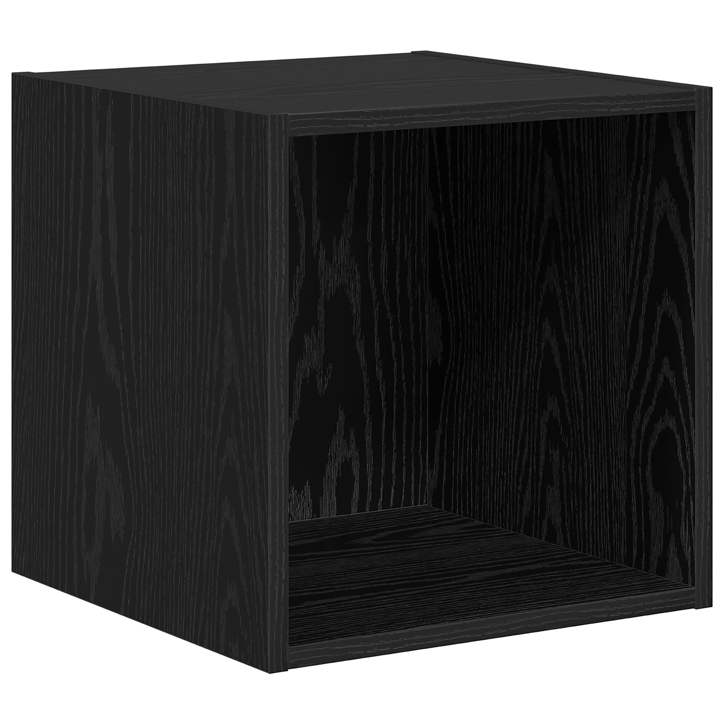 TV Cabinet Set Wall-mounted 4 pcs Black oak 37 x 37 x 142.5 cm