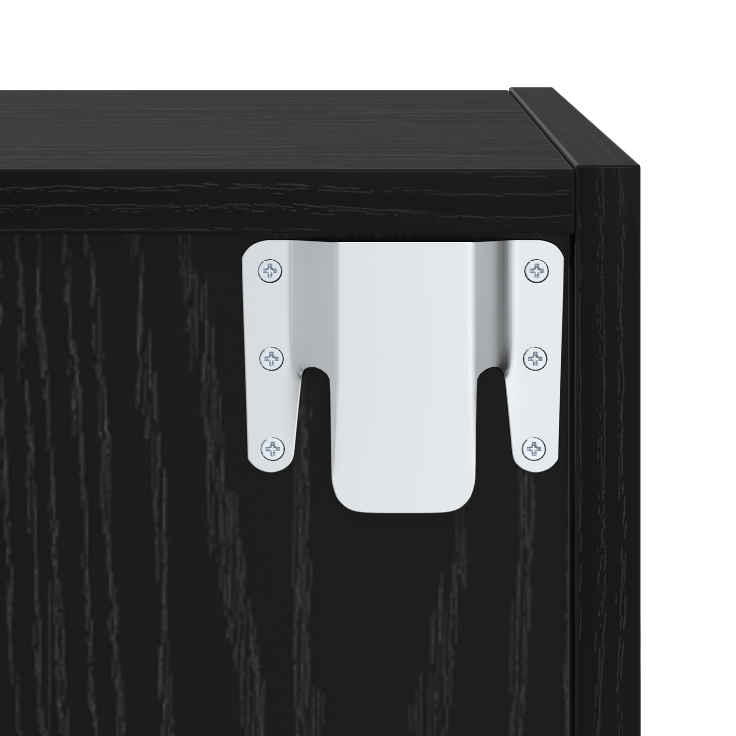 TV Cabinet Set Wall-mounted 4 pcs Black oak 37 x 37 x 142.5 cm