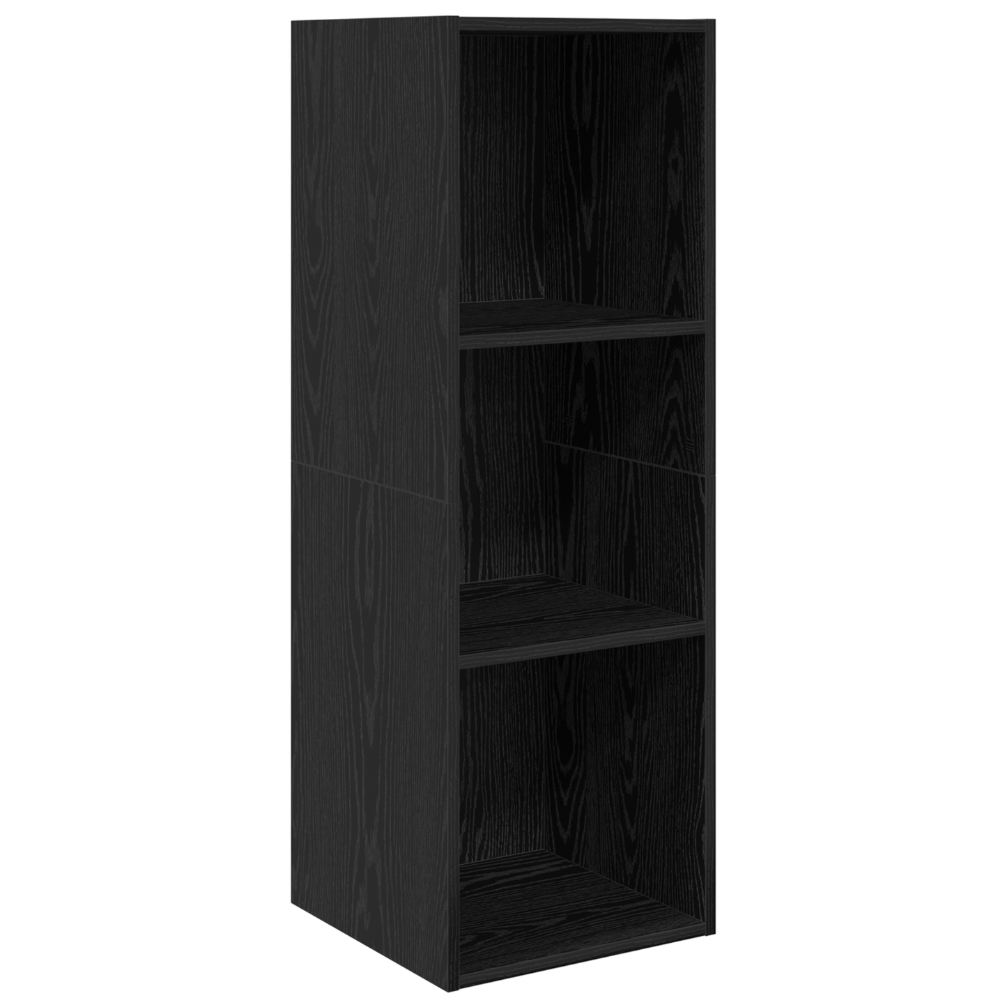 TV Cabinet Set Wall-mounted 3 pcs Black oak 37 x 37 x 142.5 cm