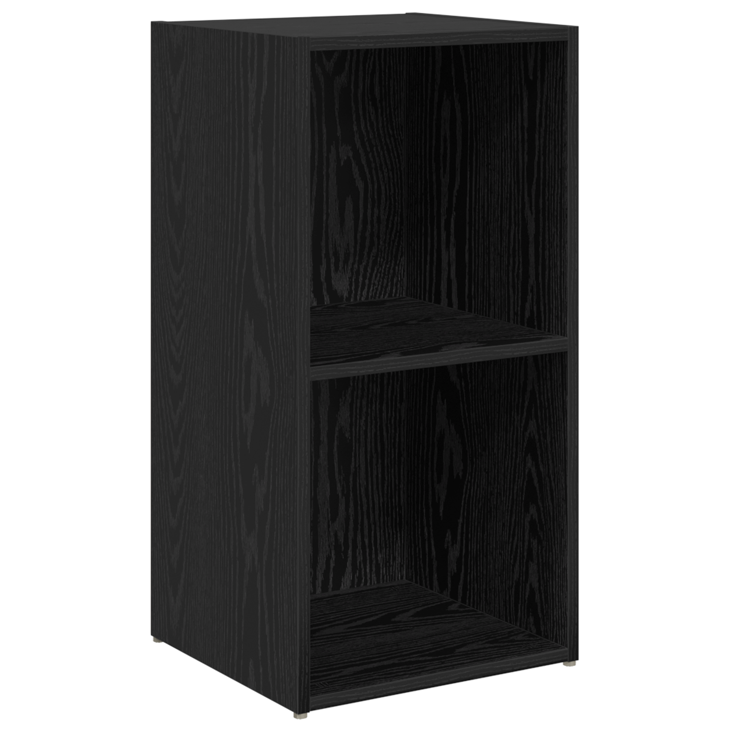 TV Cabinet Set 6 pcs Black Oak Engineered Wood