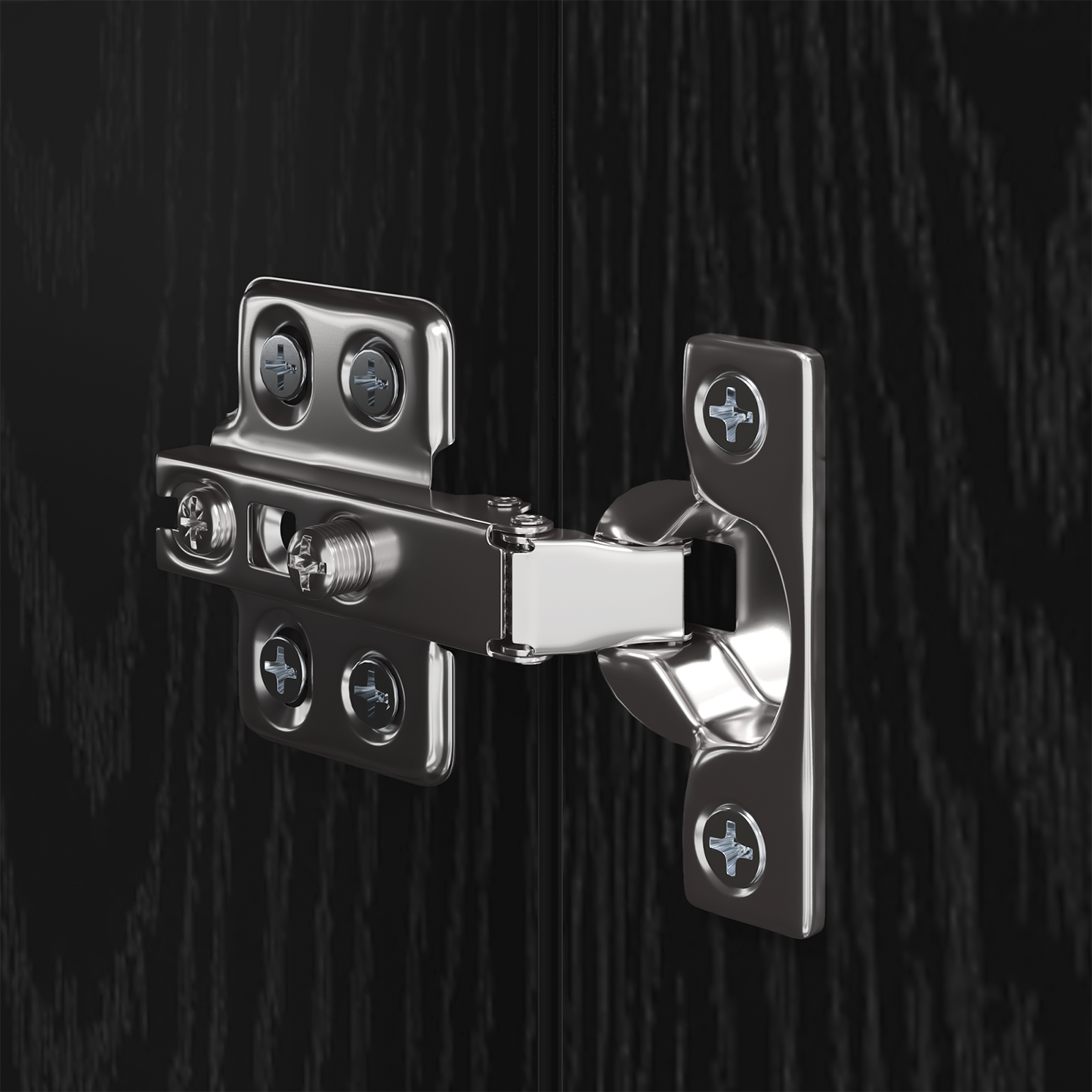 TV Cabinet Set Wall-mounted 3 pcs Black Oak Engineered Wood