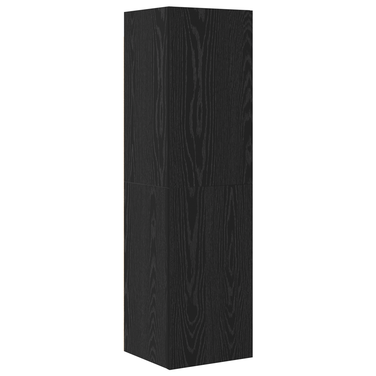Wall TV Cabinet Wall-mounted 4 pcs Black oak 200 x 30 x 30 cm