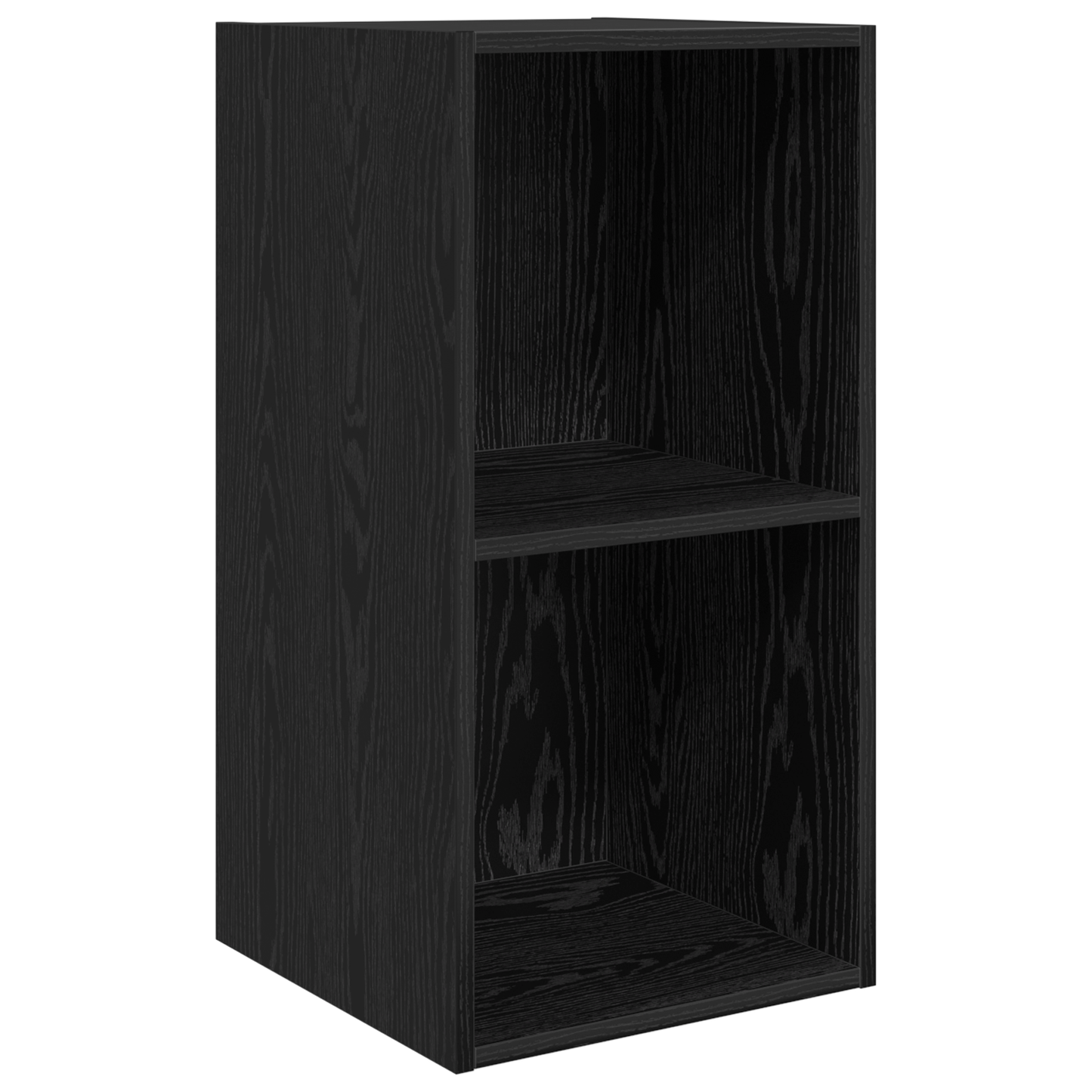 TV Cabinet Set Wall-mounted 4 pcs Black oak 37 x 37 x 142.5 cm