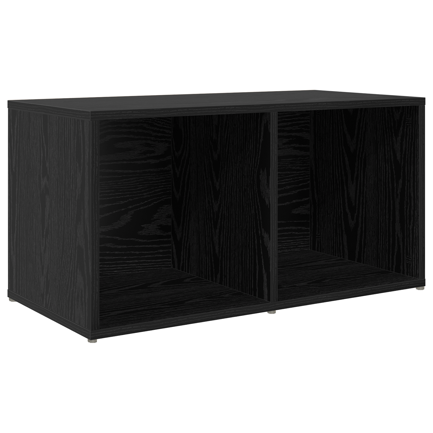 TV Cabinet Set 8 pcs Black Oak Engineered Wood