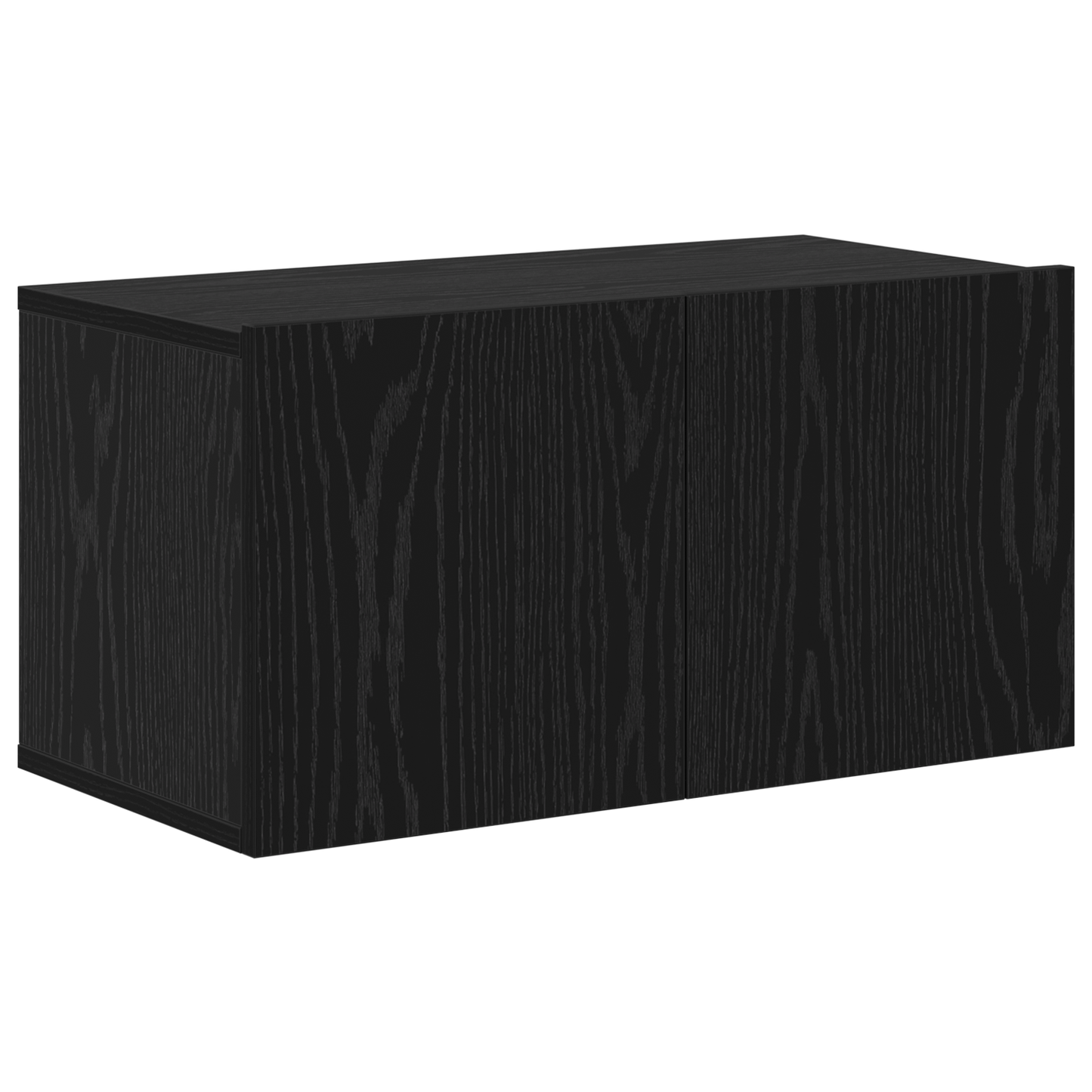 TV Cabinet Set Wall-mounted 4 pcs Black oak 30.5 x 30 x 90 cm