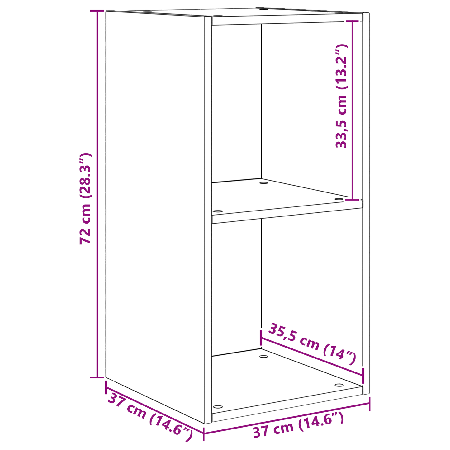 Tv Cabinet Set Old wood 37 x 37 x 107 cm Engineered wood