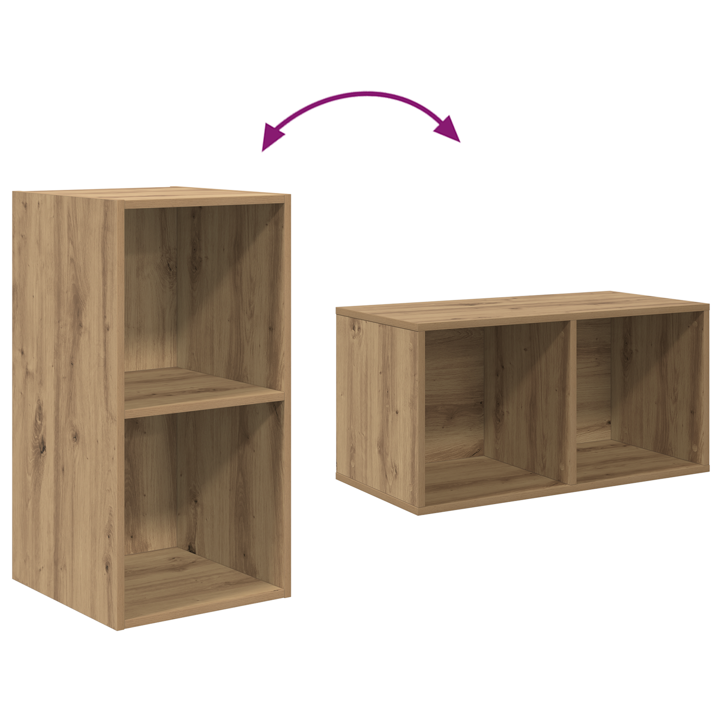 Tv Cabinet Set Artisan oak 37 x 37 x 107 cm Engineered wood