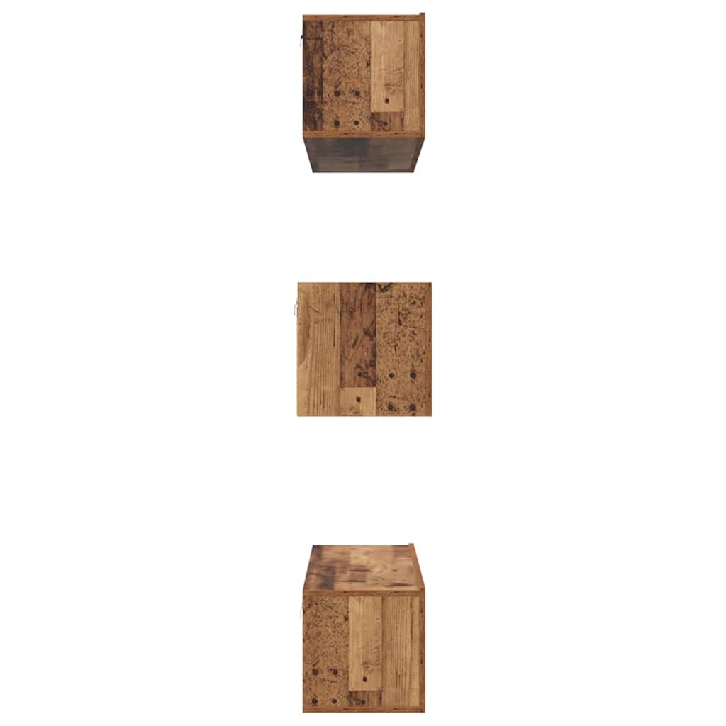 TV Cabinet Set 6 pcs Old wood 60 x 30 x 30 cm Engineered wood