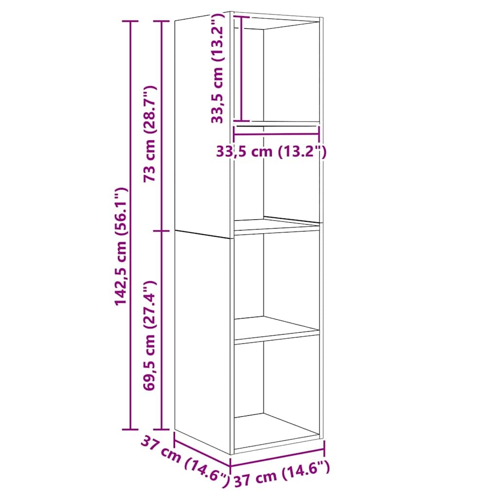 TV Cabinet Set Old wood Engineered wood