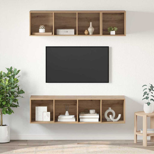 TV Cabinet Set Artisan oak Engineered wood