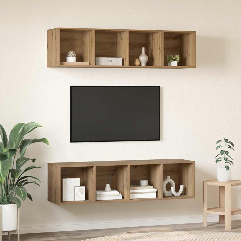 TV Cabinet Set Artisan oak Engineered wood