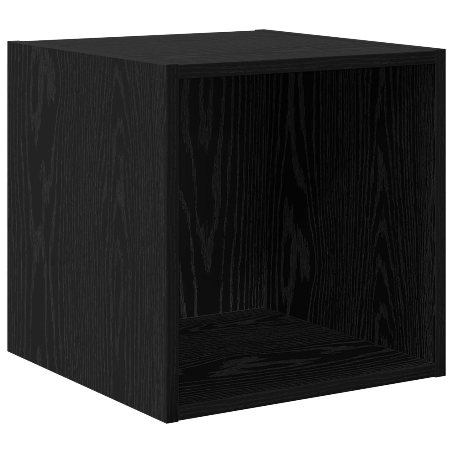 TV Cabinet Set Wall-mounted 4 pcs Black oak 37 x 37 x 142.5 cm