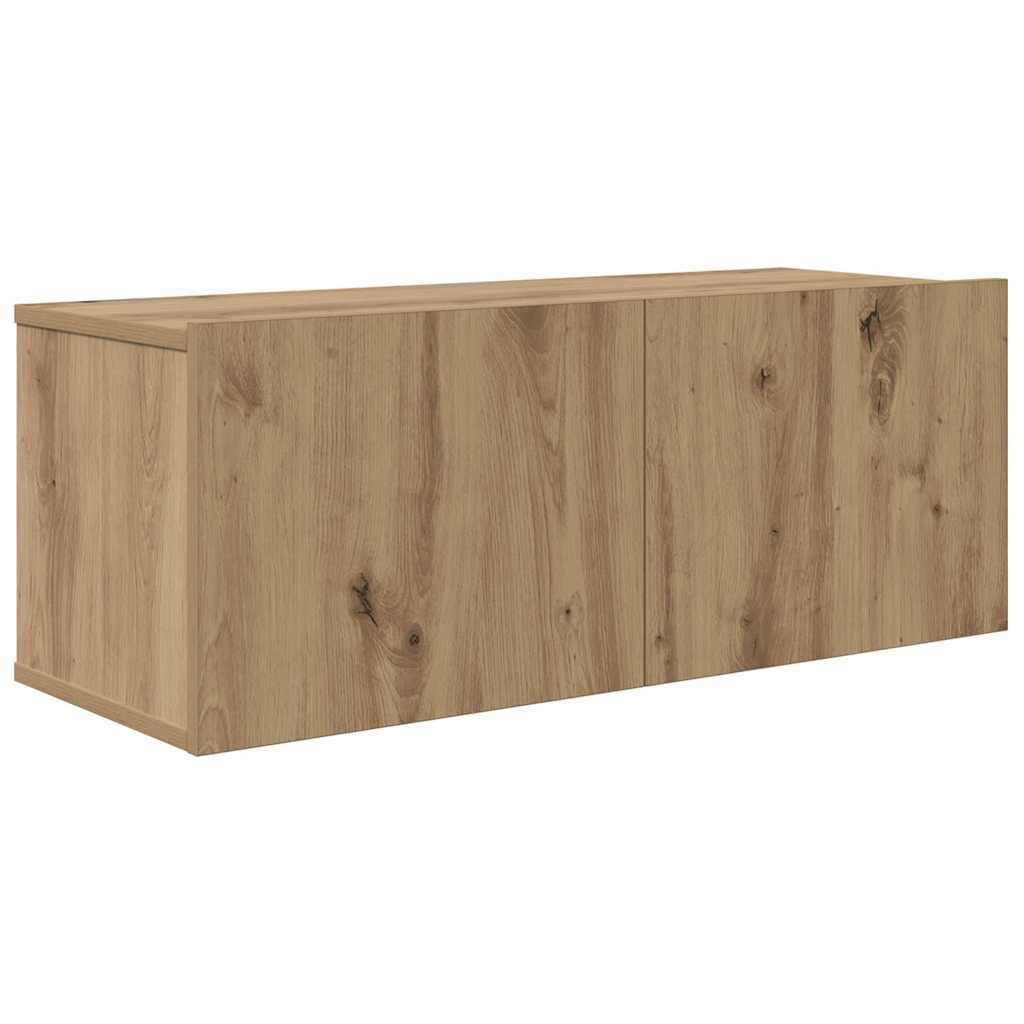 TV Cabinet Set Wall-mounted 4 pcs Artisan oak 80 x 30 x 30 cm