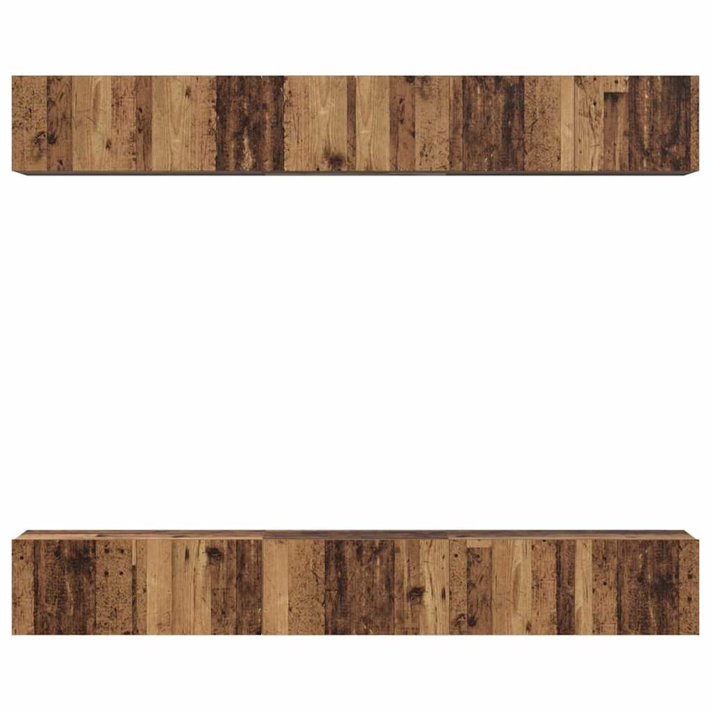 TV Cabinet Set 6 pcs Old wood 80 x 30 x 30 cm Engineered wood