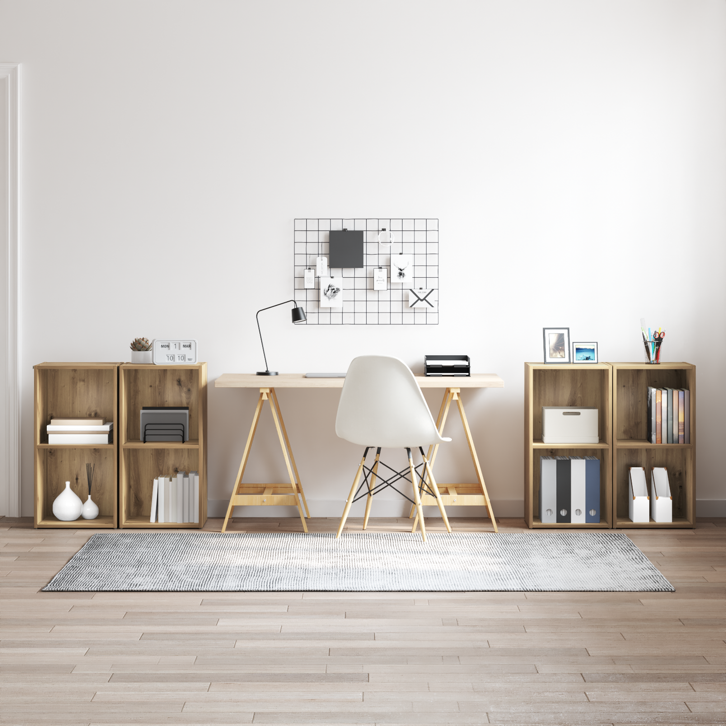 TV Cabinet Set 4 pcs Artisan oak 37 x 35 x 72 cm