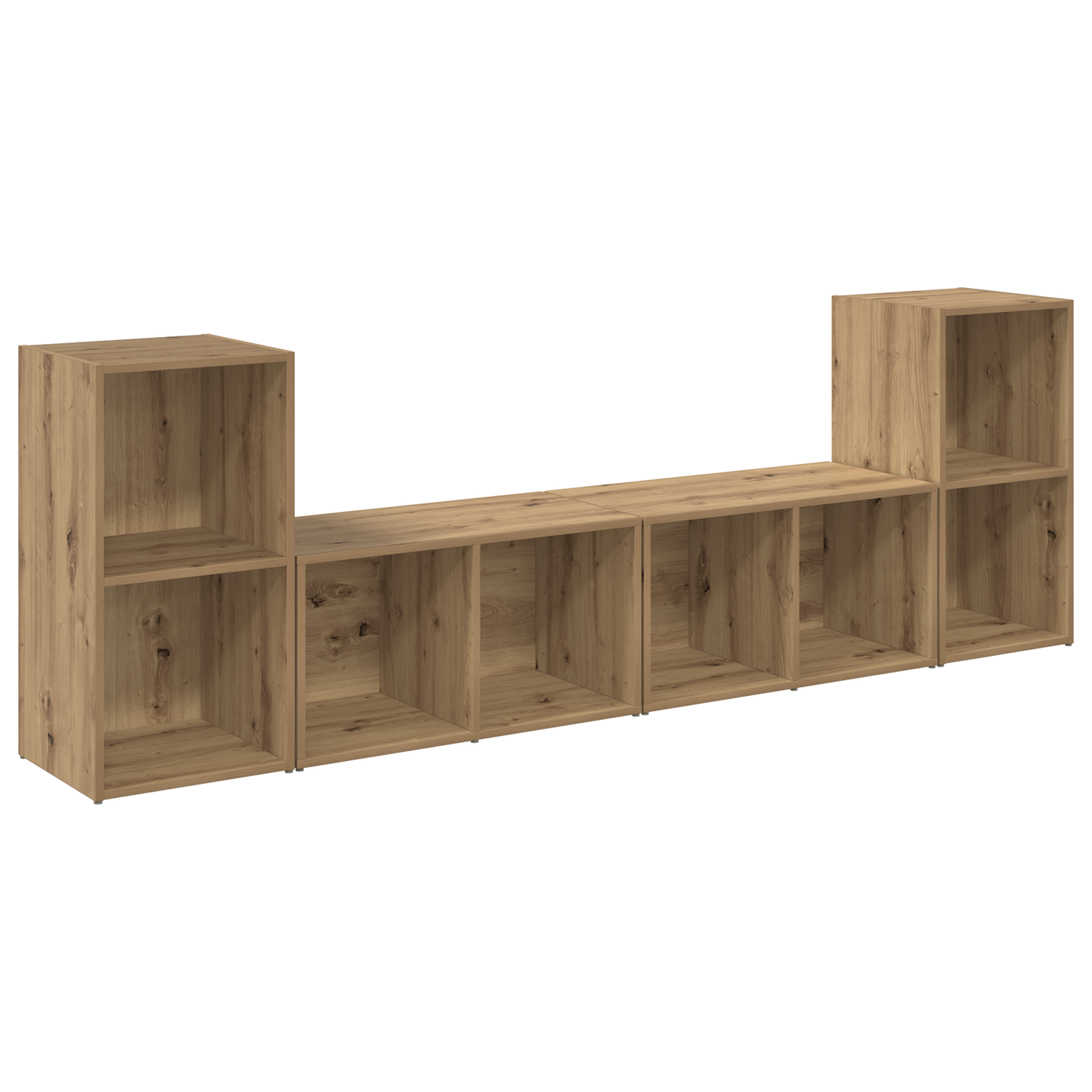 TV Cabinet Set 4 pcs Artisan oak 37 x 35 x 72 cm
