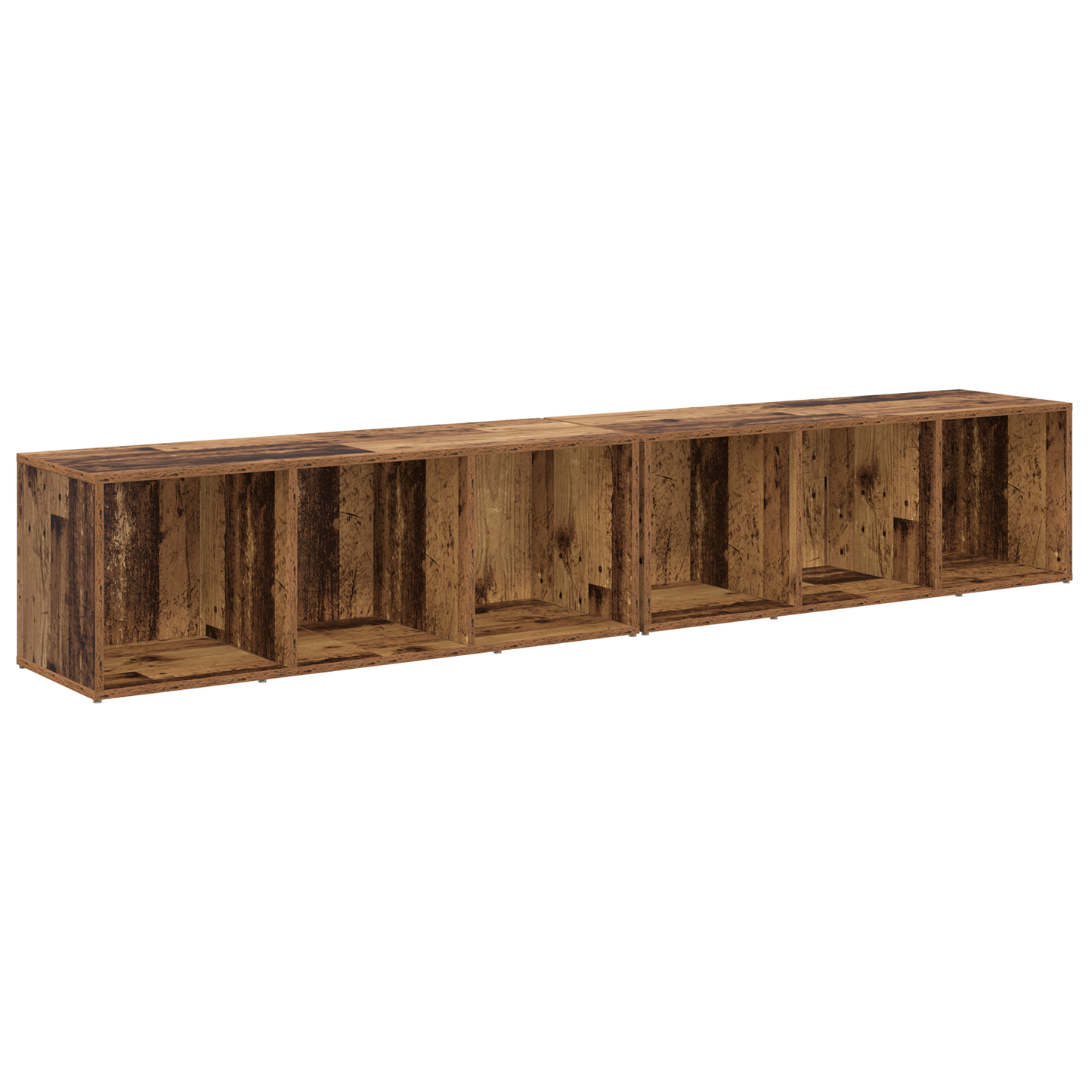 TV Cabinet Set Old Wood Engineered Wood