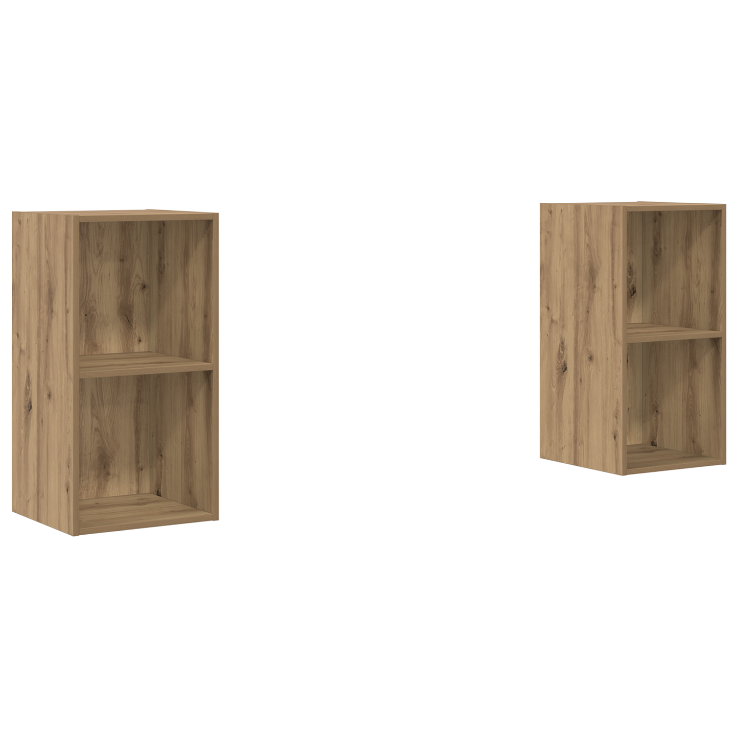 Wall TV Cabinet 2 pcs Artisan oak 37 x 37 x 72 cm