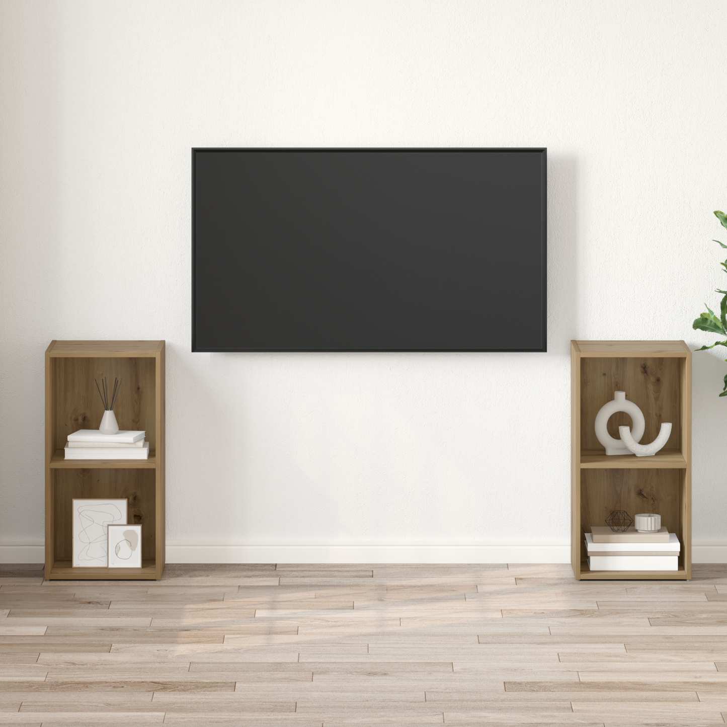 TV Cabinet Set 2 pcs Artisan oak 72 x 35 x 36.5 cm