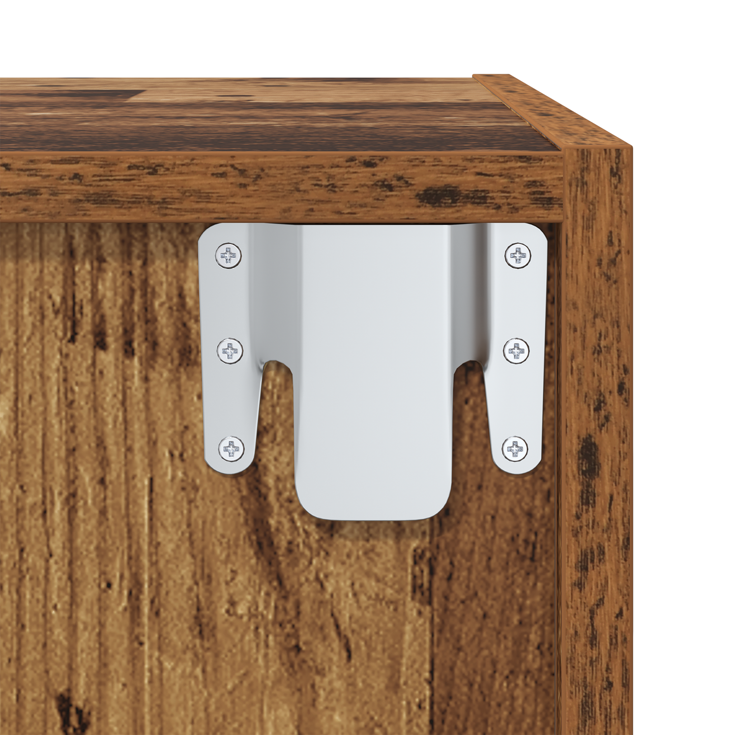 Wall-mounted TV Cabinets 2 pcs Old wood 37 x 37 x 107 cm