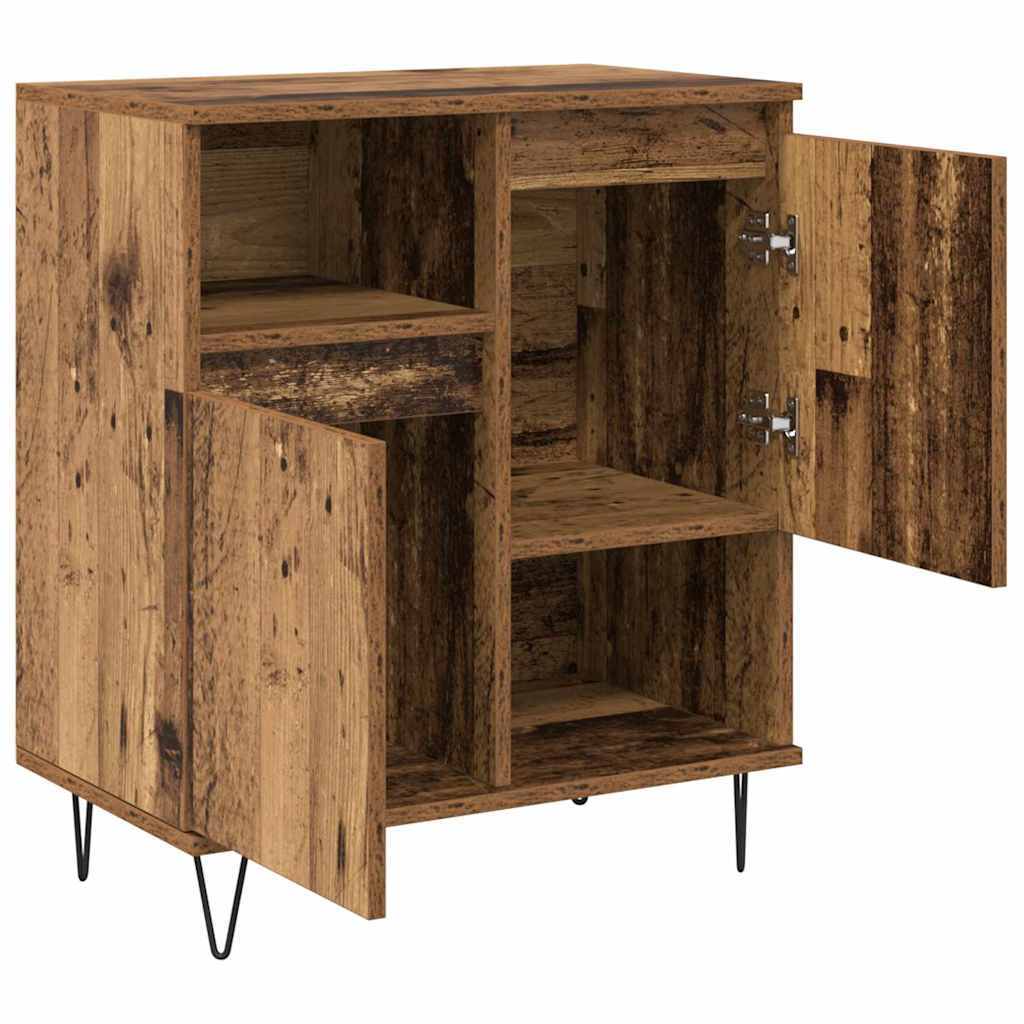 Sideboards 2 pcs Old wood 120 x 35 x 70 cm Engineered wood