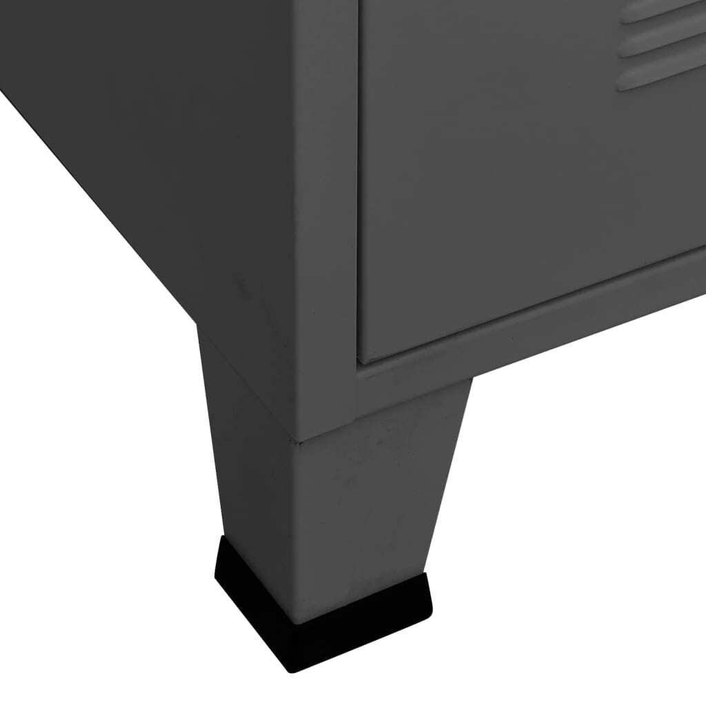 Industrial Drawer Cabinet Anthracite 78x40x93 cm Metal