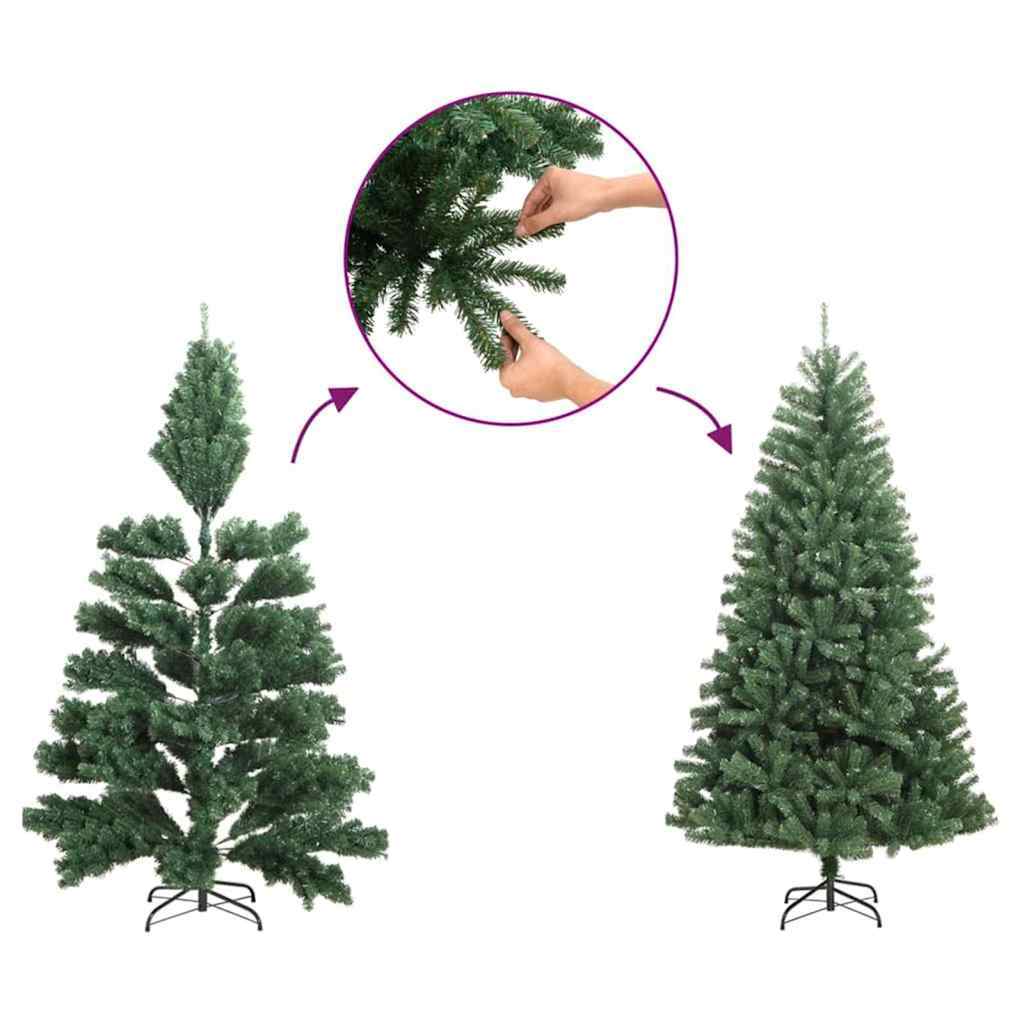ArtificialChristmasTree with 150 LEDs Green 150 cm PVC