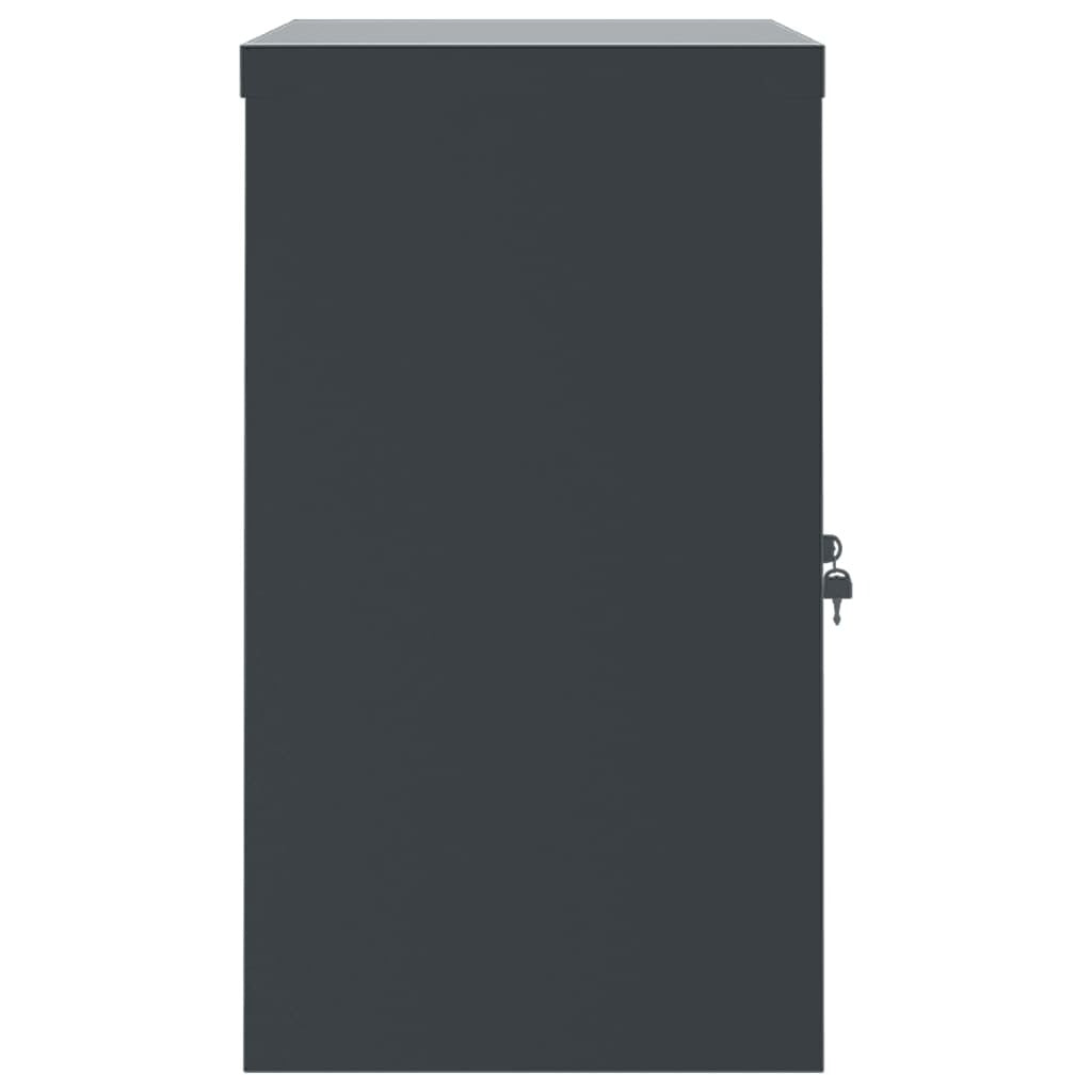 File Cabinet Anthracite 90x40x70 cm Steel