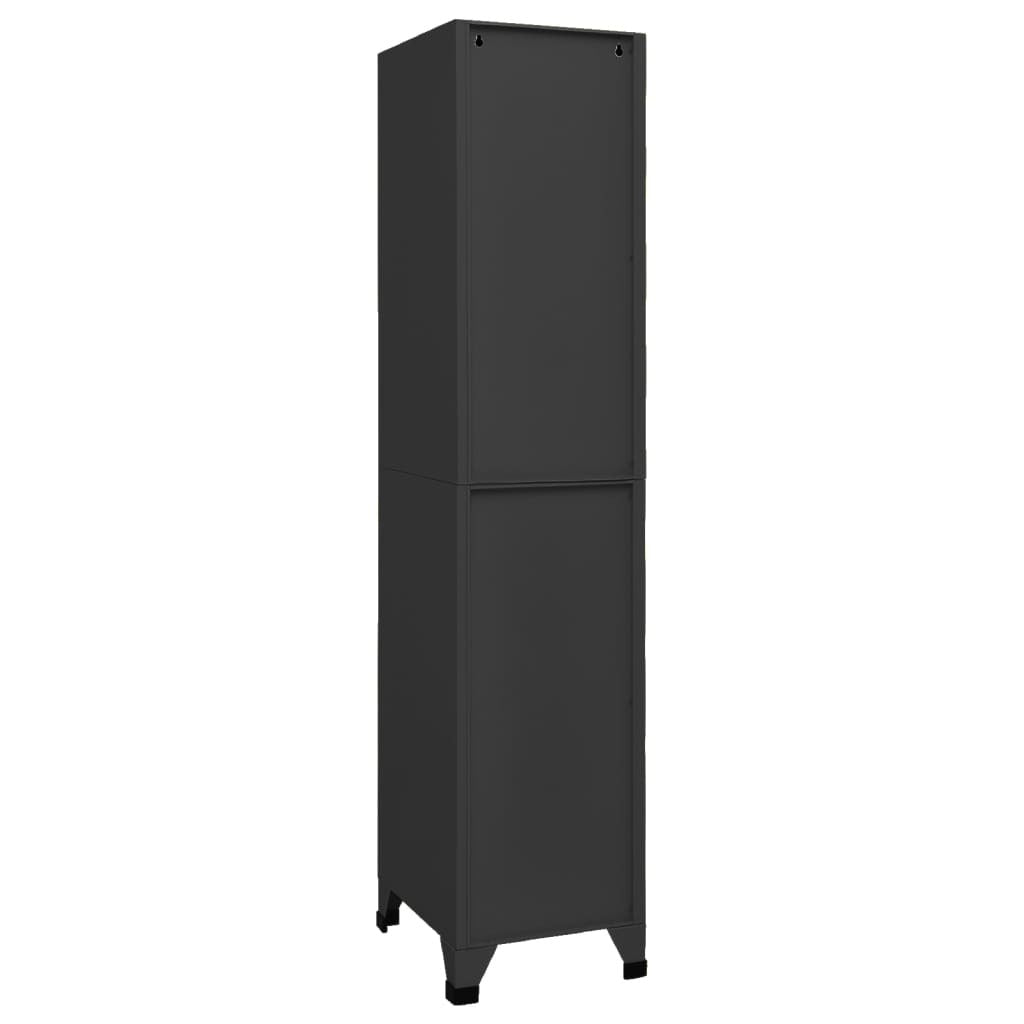 Locker Cabinet Anthracite 38x45x180 cm Steel