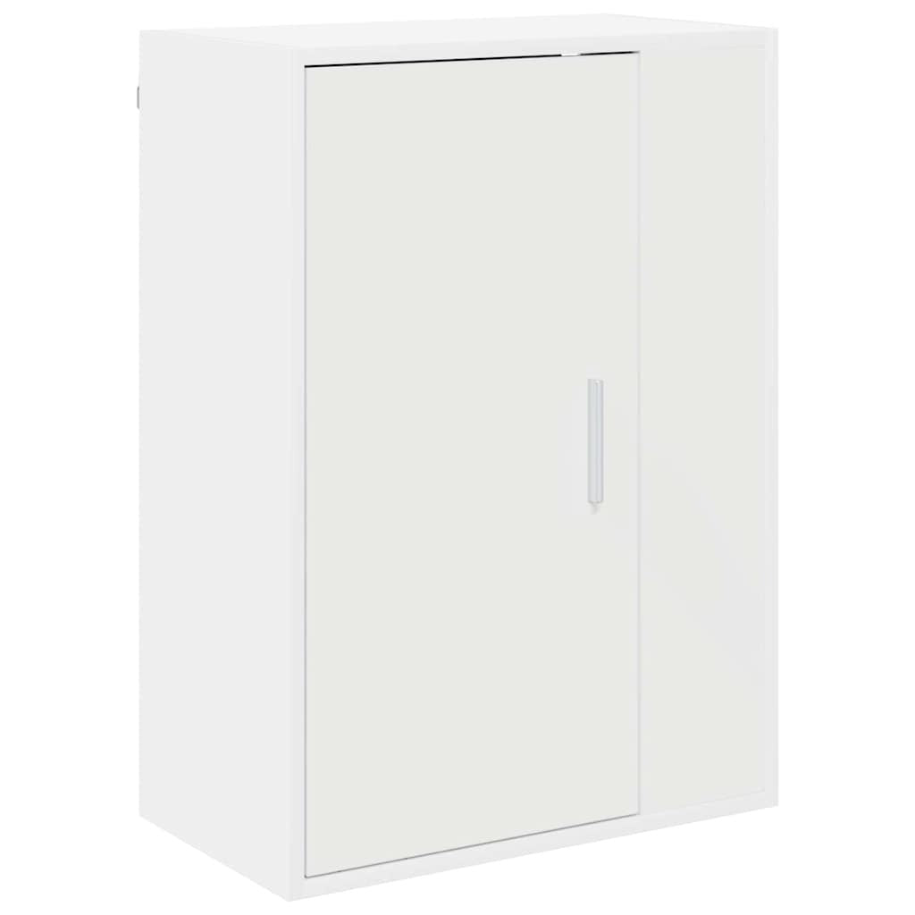 4 Piece TV Cabinet Set Wall-mounted White Engineered wood