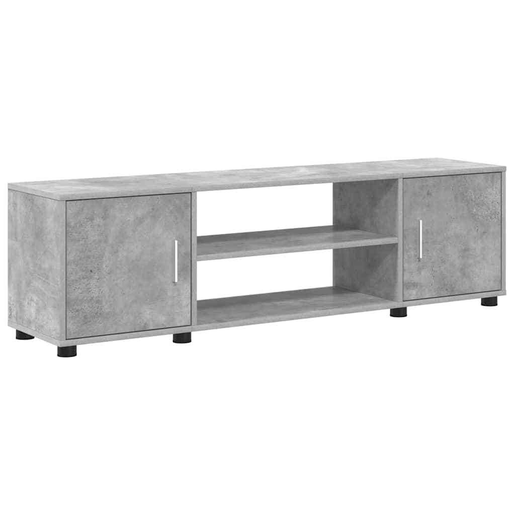 4 Piece TV Cabinet Set Concrete grey Engineered wood
