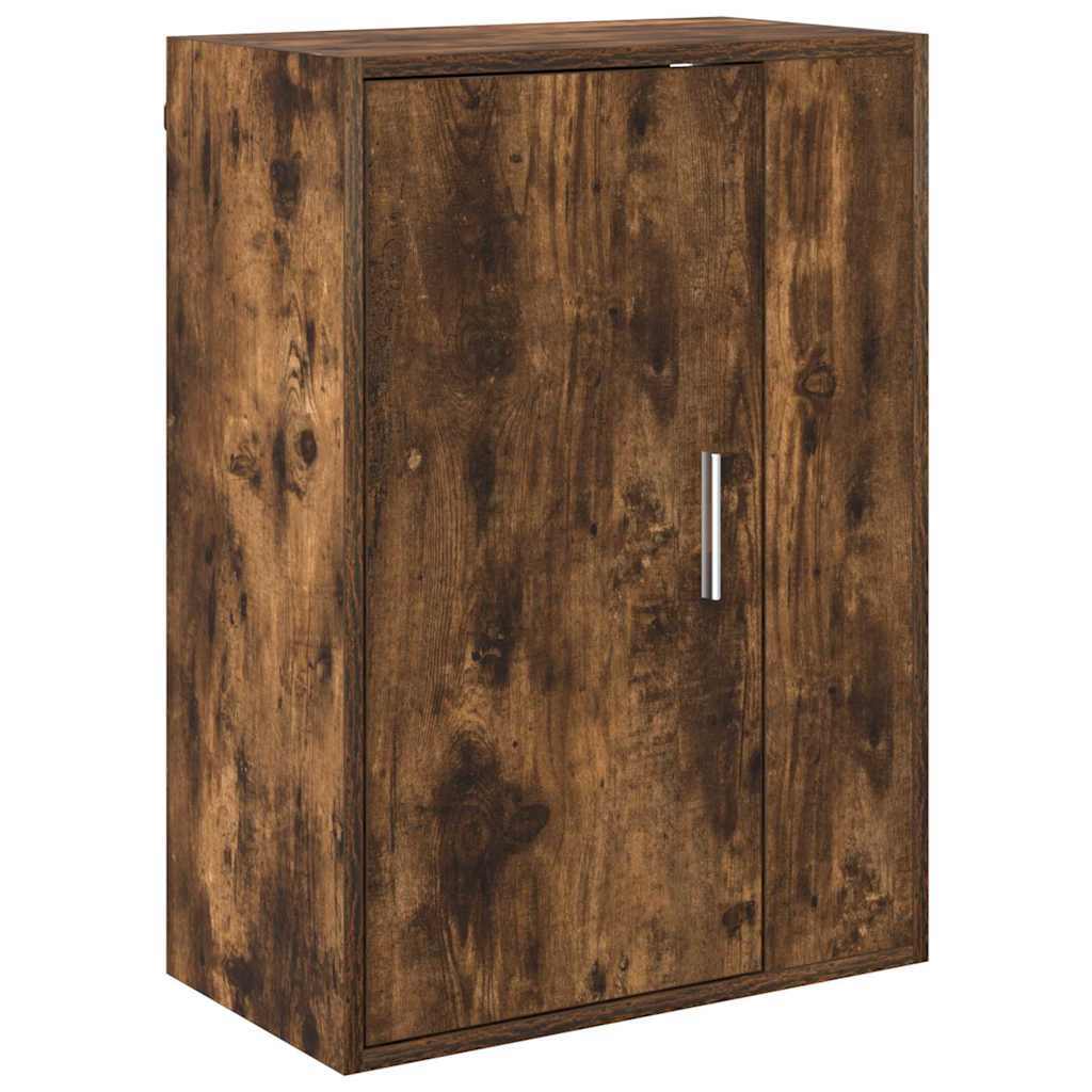 4 Piece TV Cabinet Set Wall-mounted Somoked oak Engineered wood