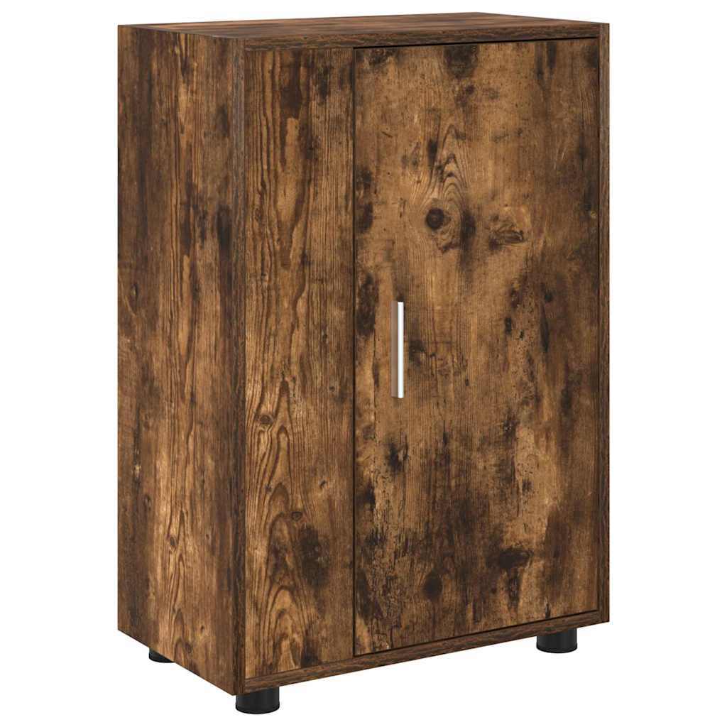 4 Piece TV Cabinet Set Wall-mounted Somoked oak Engineered wood