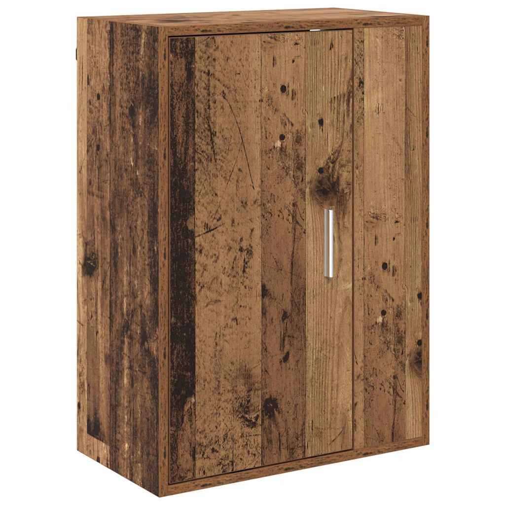 4 Piece TV Cabinet Set Wall-mounted Old wood Engineered wood