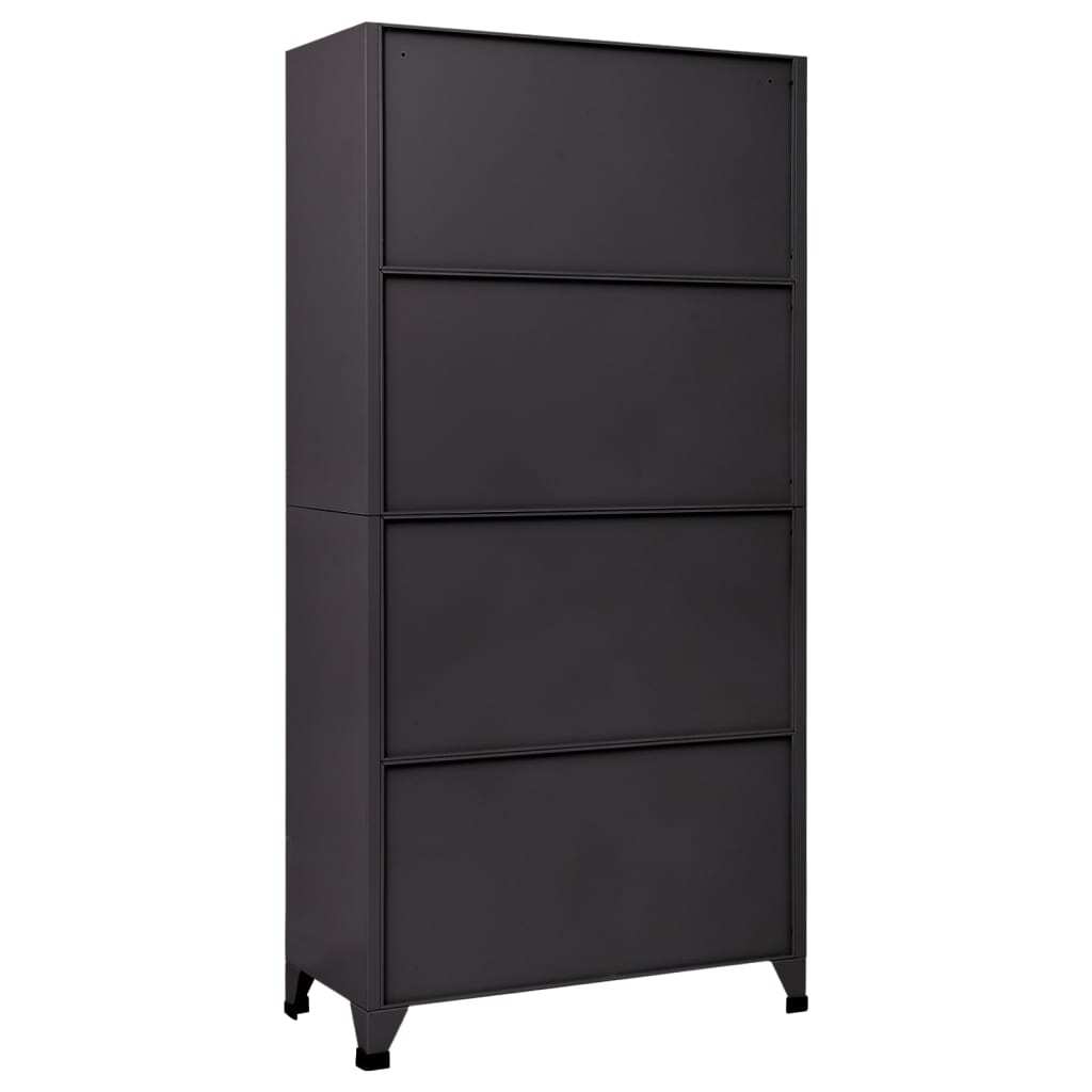 Locker Cabinet Anthracite 90x45x180 cm Steel