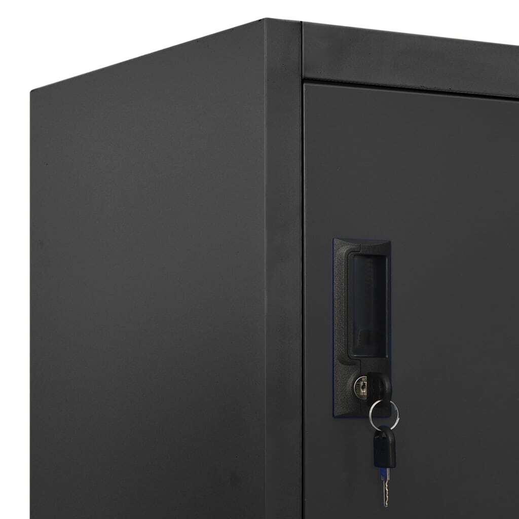 Locker Cabinet Anthracite 90x45x180 cm Steel