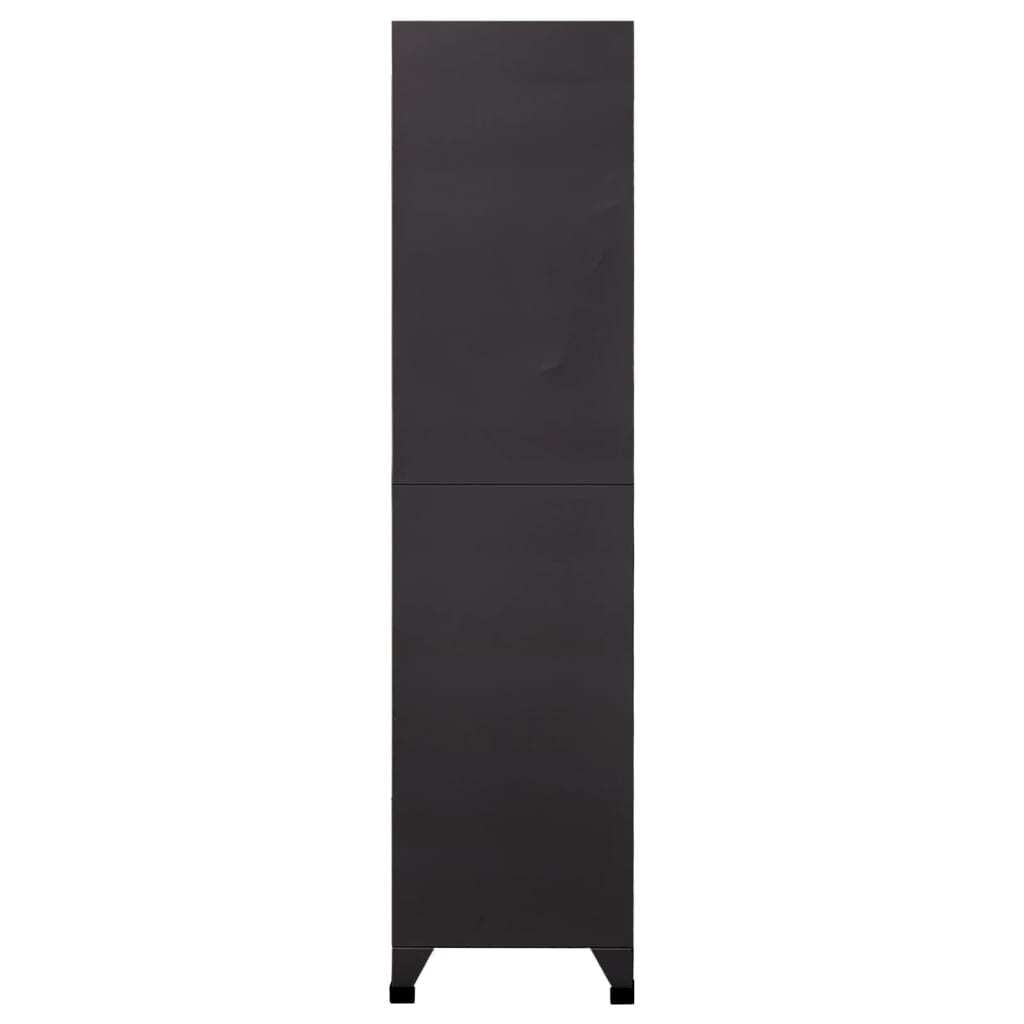 Locker Cabinet Anthracite 90x40x180 cm Steel