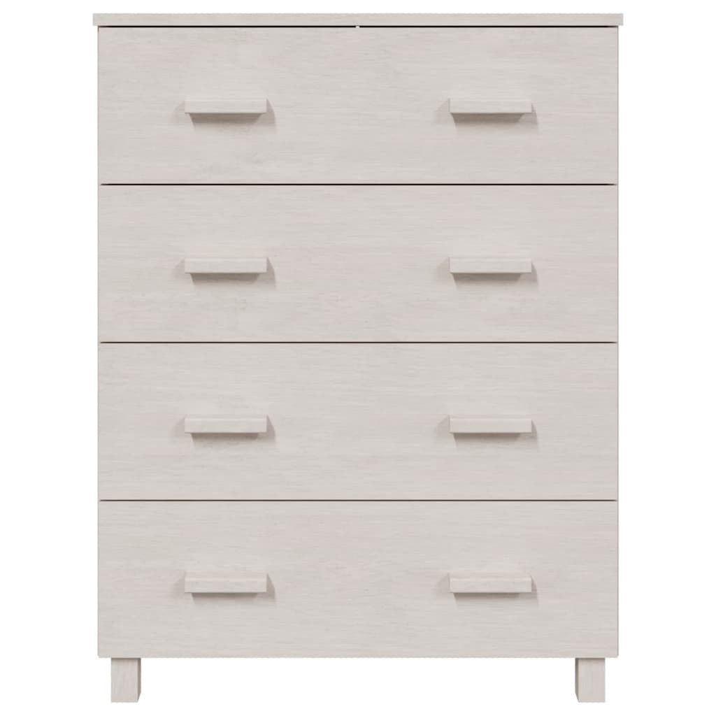 Sideboard HAMAR White 79x40x103.5 cm Solid Wood Pine