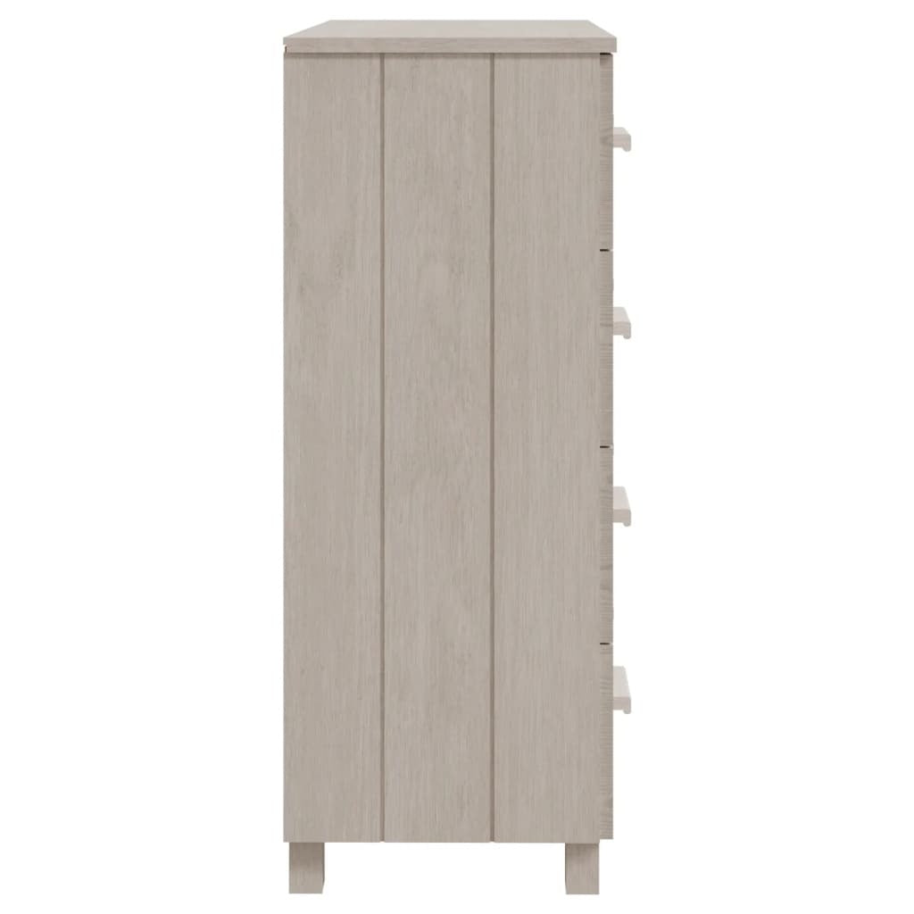 Sideboard HAMAR White 79x40x103.5 cm Solid Wood Pine