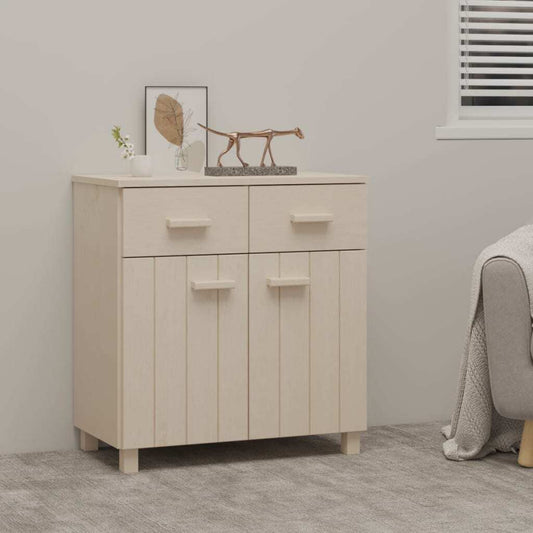 Sideboard HAMAR Honey Brown 79x40x80 cm Solid Wood Pine