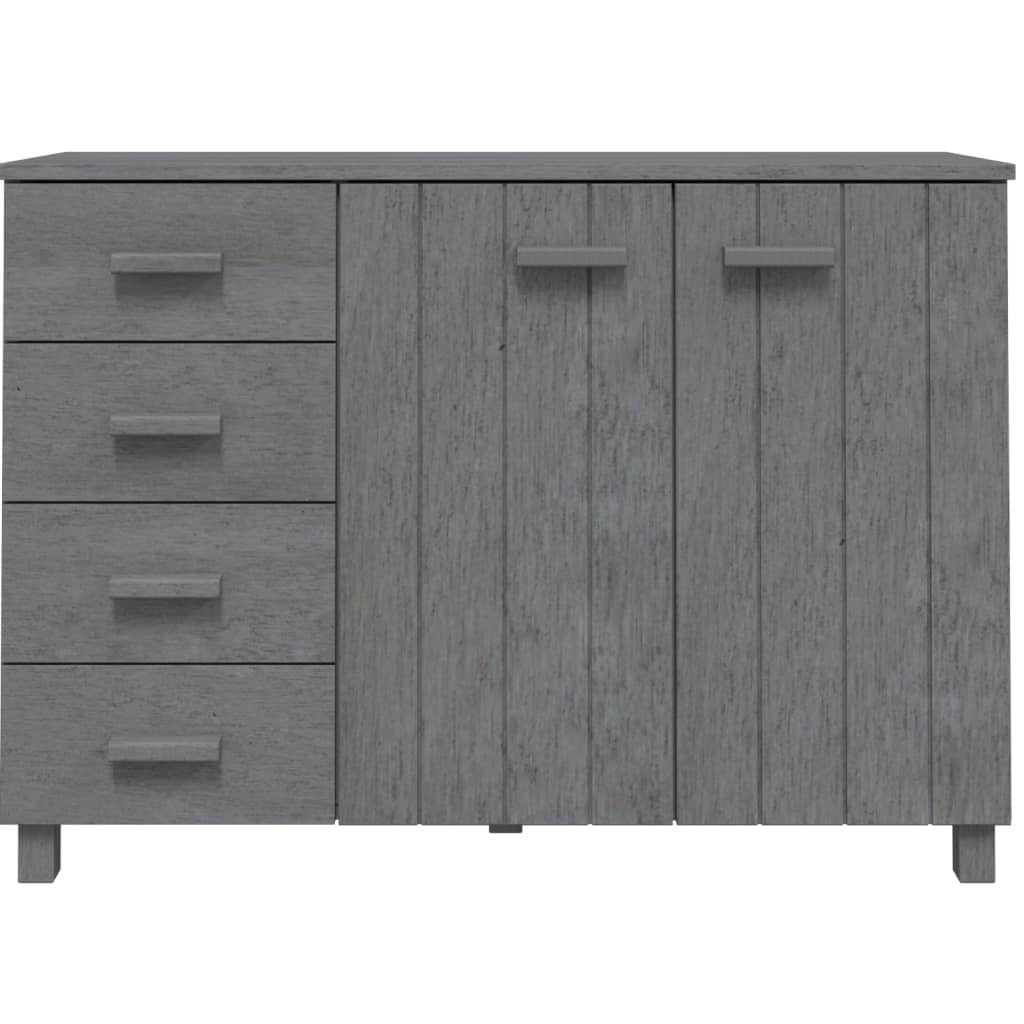 Sideboard HAMAR Dark Grey 113x40x80 cm Solid Wood Pine