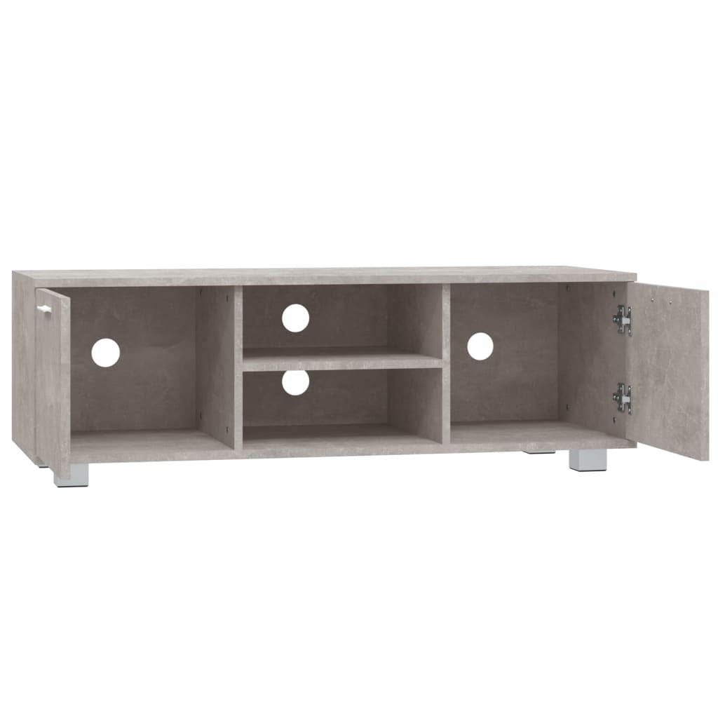 TV Cabinet Concrete Grey 120x40.5x35 cm Engineered Wood