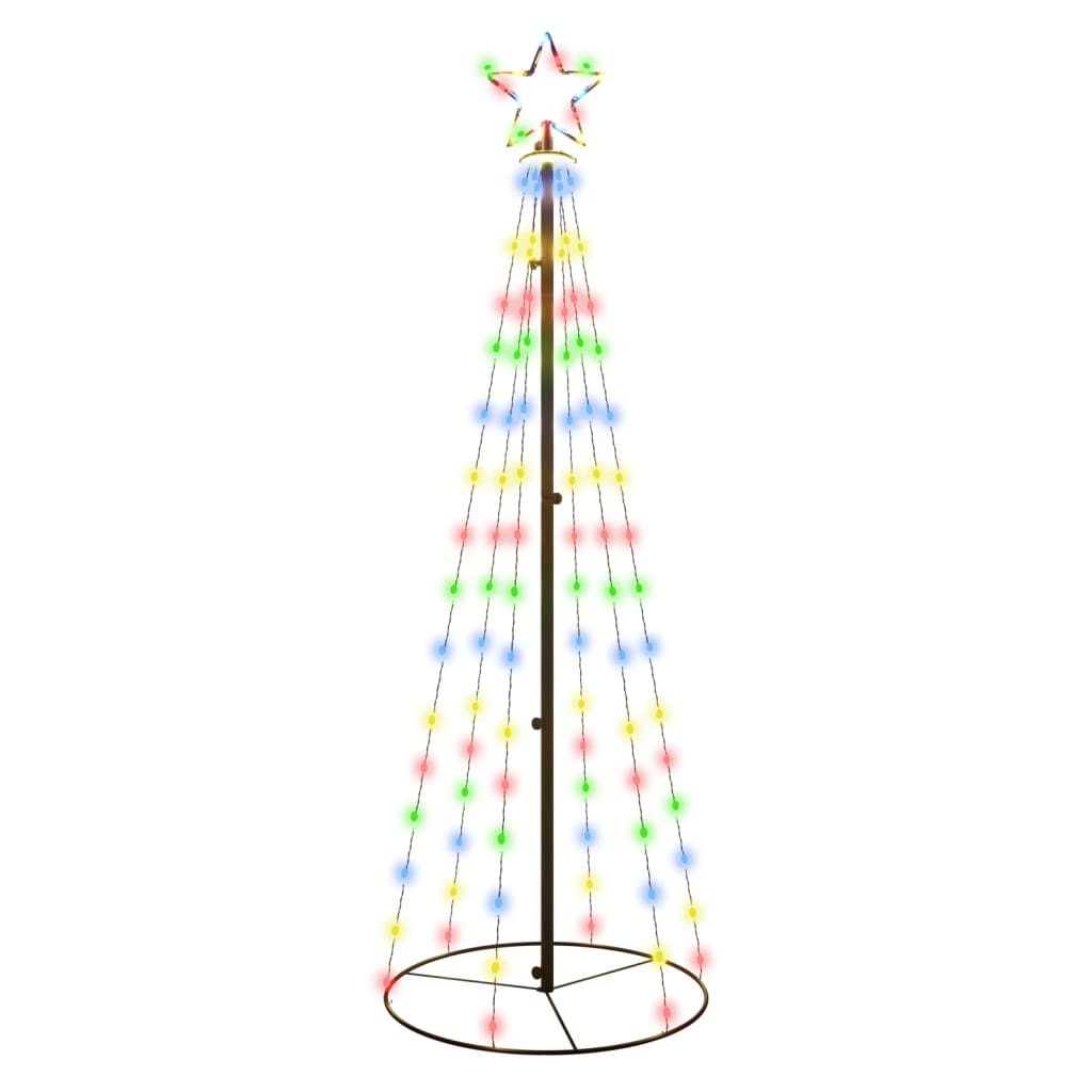 Christmas Cone Tree Colourful 108 LEDs 70x180 cm