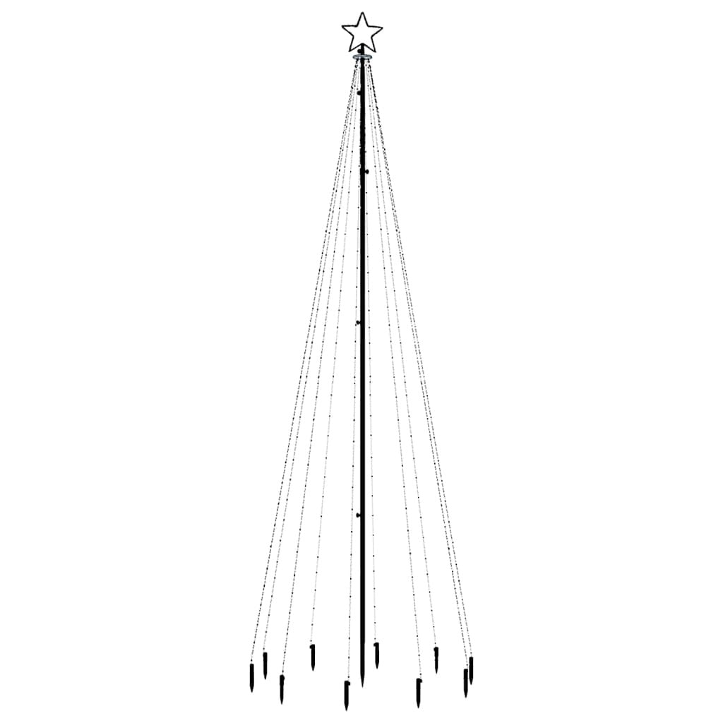 Christmas Tree with Spike Colourful 310 LEDs 300 cm
