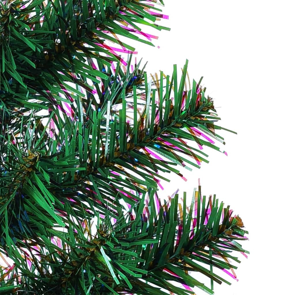 Artificial Christmas Tree with Iridescent Tips Green 240 cm PVC