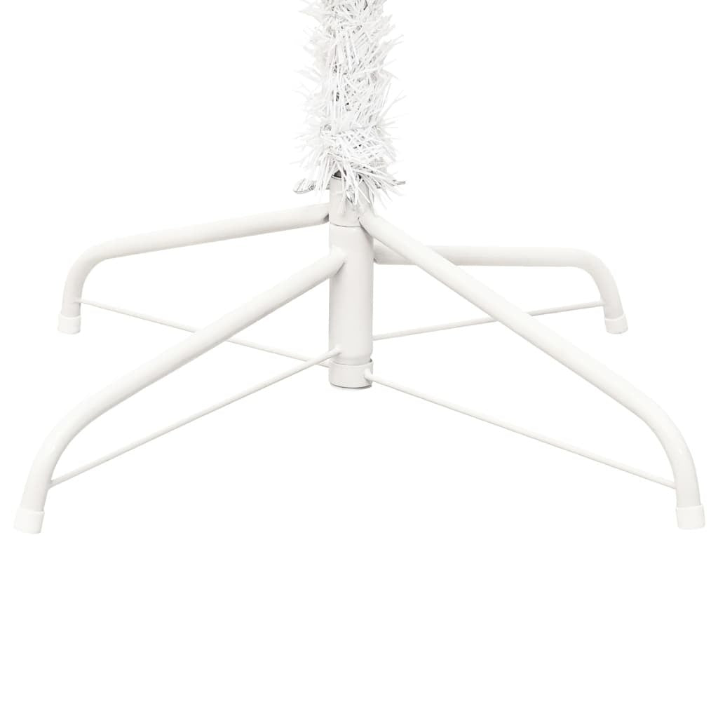 Upside-down Artificial Christmas Tree with Stand White 210 cm