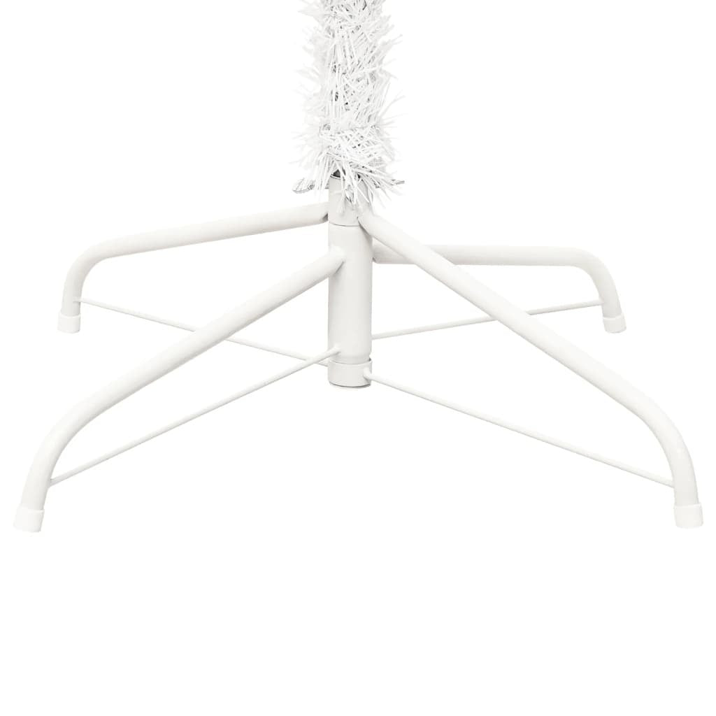 Upside-down Artificial Christmas Tree with Stand White 240 cm