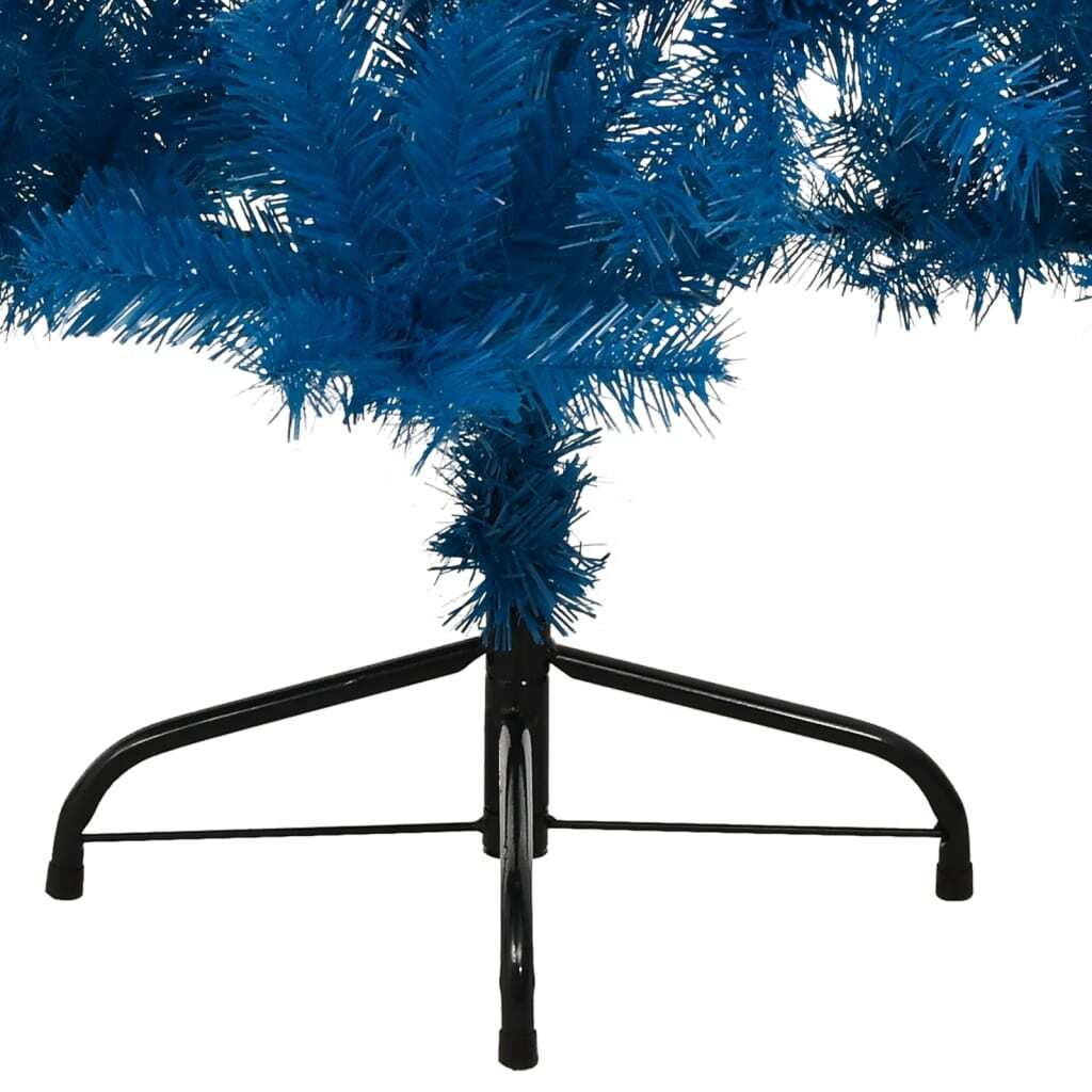 Artificial Half Christmas Tree with Stand Blue 240 cm PVC