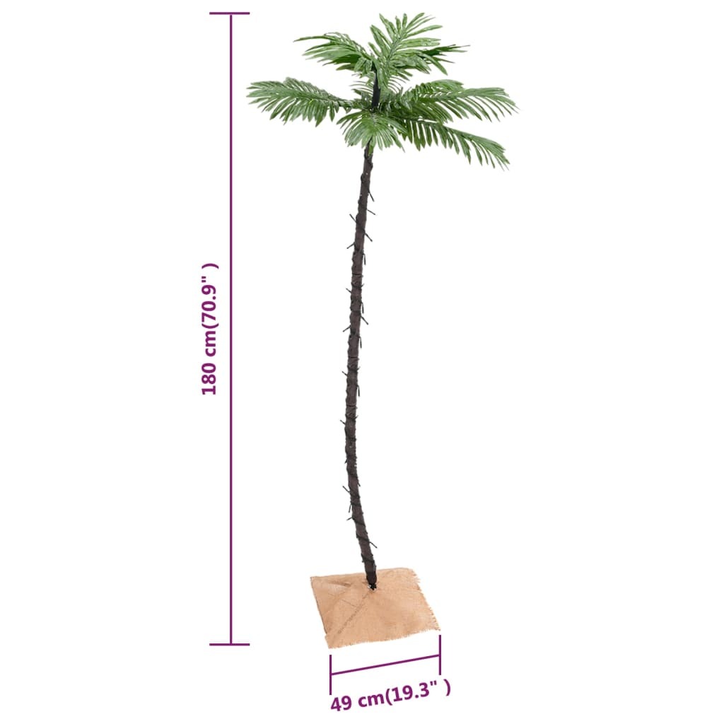 LED Palm Tree Warm White 96 LEDs 180 cm